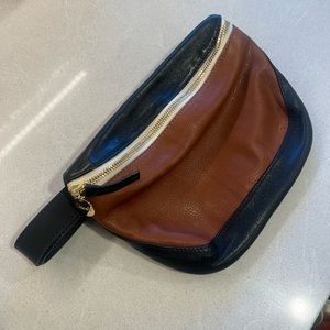 Clare V tan and black Fanny (rare)